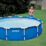 INTEX 12' x 30" Metal Frame Above Ground Pool, Filter, Cover, & Maintenance Kit - Image 8