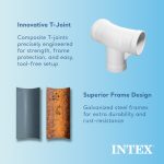 Intex 12' x 30" Metal Frame Above Ground Swimming Pool with Filter and Cover - Image 12