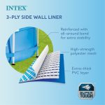 Intex 12' x 30" Metal Frame Above Ground Swimming Pool with Filter and Cover - Image 11