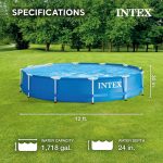 Intex 12' x 30" Metal Frame Above Ground Swimming Pool with Filter and Cover - Image 7