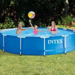 INTEX 12'x30" Metal Frame Swimming Pool with Filter Pump & Pool Cover (2-Pack) - Image 4