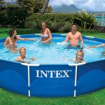 INTEX 12'x30" Metal Frame Swimming Pool with Filter Pump & Pool Cover (2-Pack) - Image 7