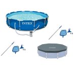 Intex 12'x30" Swimming Pool w/ Pump, Maintenance Kit (2 Pack) & 12' Pool Cover - Image 13