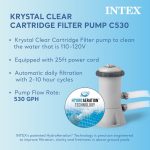Intex 12'x30" Swimming Pool w/ Pump, Pool Ladder for 42” Wall, & 12’ Cover - Image 4