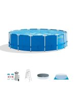 Intex 15ft x 48in Metal Frame Pool Sets - Prioka