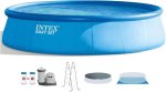 Intex 18′ x 48″ Inflatable Above Ground Swimming Pool with Ladder, Pumps - Image 3