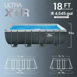 INTEX 18ft x 9ft x 52in Ultra XTR Above Ground Pool and Solar Pool Cover - Image 2