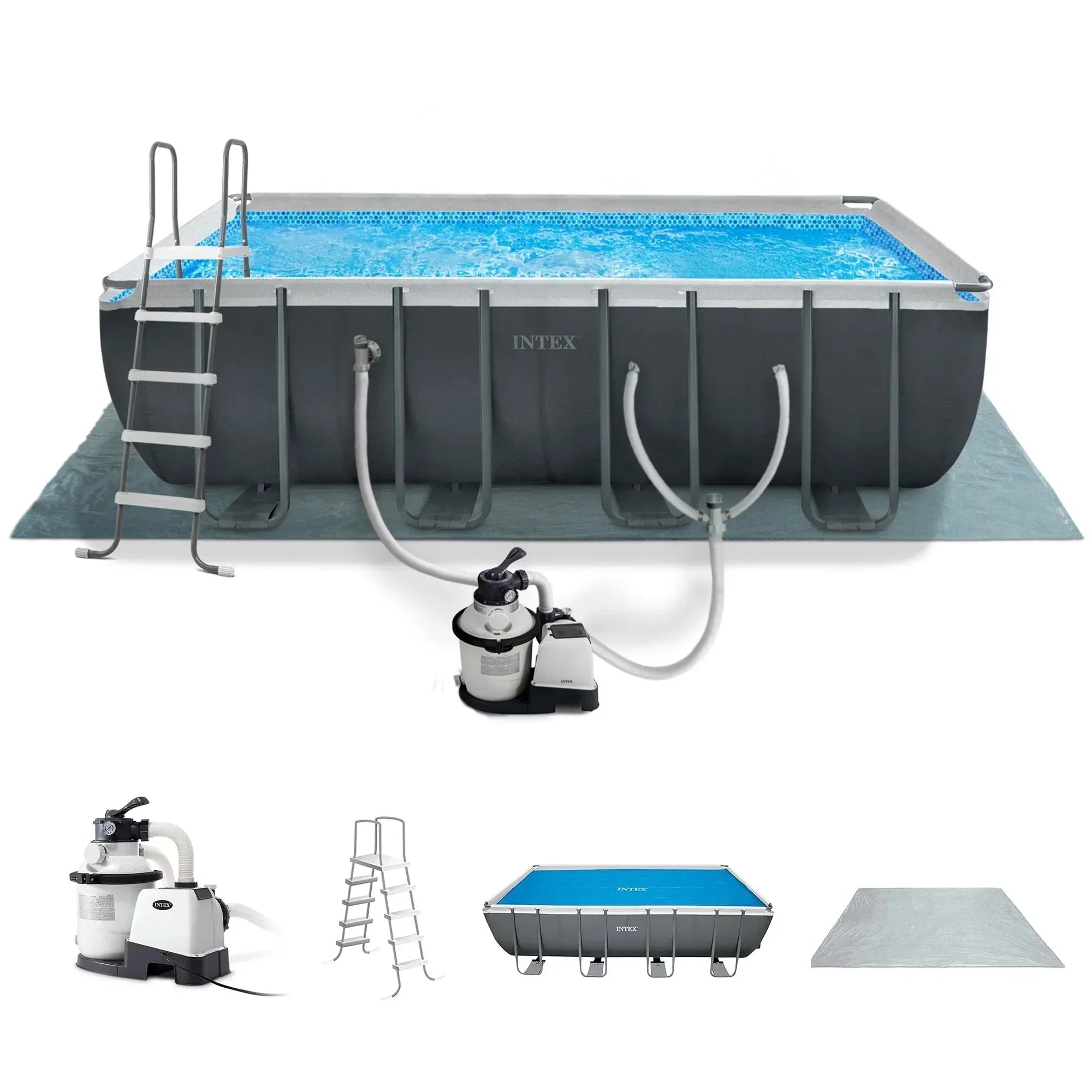 intex-18ft-x-9ft-x-52in-ultra-xtr-above-ground-pool-and-solar-pool-cover-8083583 INTEX 18ft x 9ft x 52in Ultra XTR Above Ground Pool and Solar Pool Cover - Prioka