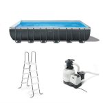 Intex 24′ x 12′ x 52″ Ultra XTR Rectangular Frame Swimming Pool Set + Pump - Prioka