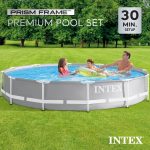 Intex 26711EH 12ft x 30in Prism Above Ground Pool Set w/ Cover & Maintenance Kit - Image 8