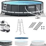 Intex Ultra XTR 14 ft. Round 42 in. Deep Soft Sided Above Ground Swimming Pool