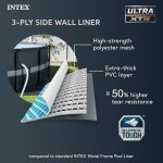 Intex Ultra XTR Frame 14′ x 42″ Round Above Ground Outdoor Swimming Pool Set with Sand Filter Pump, Ladder, Ground Cloth, and Pool Cover - Image 4