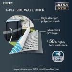 Intex Ultra XTR Frame 14′ x 42″ Round Above Ground Outdoor Swimming Pool Set with Sand Filter Pump, Ladder, Ground Cloth, and Pool Covers - Image 5