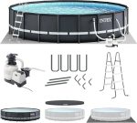 INTEX Ultra XTR Frame Round Above Ground Swimming Pool Set with Pumps - Image 3