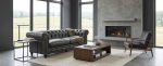 Jude Leather Loveseat - Image 3