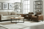 Jude Mid-Century Modern Leather Sofa Collection - Image 20