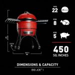 Kamado Joe Big Joe I 24 in. Blaze Red Ceramic Charcoal Grills - Image 4