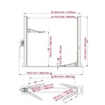 KATOOL KT-H105 Two Post Vehicles Lift 10,000 lbs Capacity - Image 2