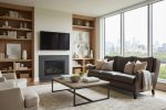 Kenilworth 84 Inch Wingback Leather Sofa - Image 7