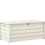 Keter Brightwood 120 Gallon Outdoor Storage Deck Box – White - Prioka