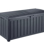 Keter Glenwood 103 Gallon Outdoor Storage Deck Box – Graphite - Prioka
