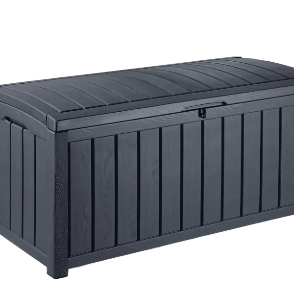 Keter Glenwood 103 Gallon Outdoor Storage Deck Box – Graphite - Prioka
