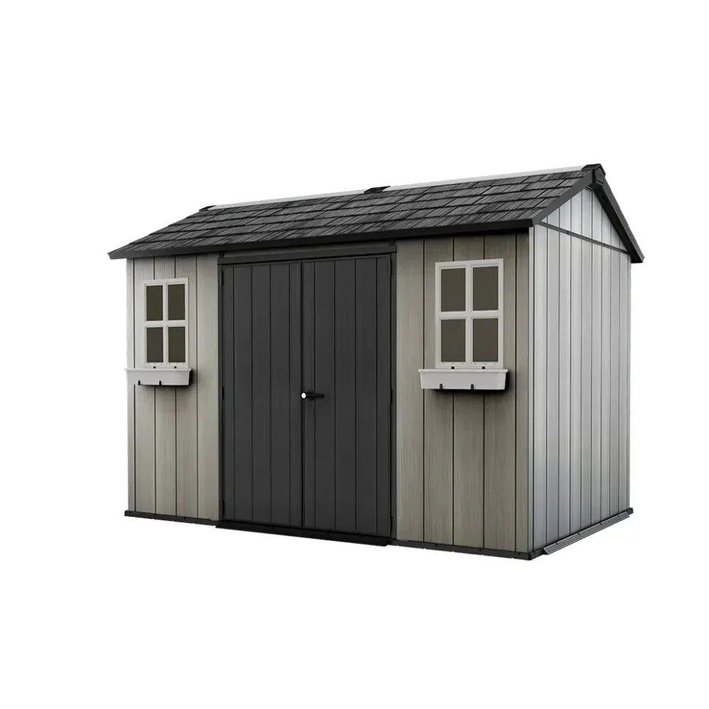 keter-oakland-1175-ft-grey-resin-outdoor-storage-shed-2303570 Keter Oakland 11×7.5 ft Grey Resin Outdoor Storage Shed - Prioka