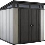 Keter Outdoor Storage Sheds, for House, Patio & Yard, Plastic Resin, Artisan, 7×7 Ft, Gray - Prioka