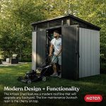 Keter Outdoor Storage Sheds, for House, Patio & Yard, Plastic Resin, Artisan, 7×7 Ft, Gray - Image 4