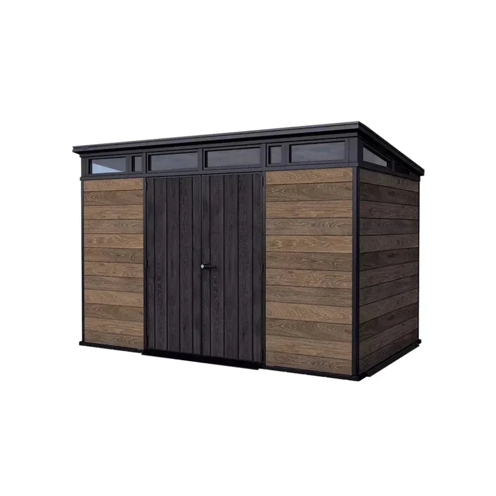 keter-signature-storage-shed-walnut-brown-117-resin-steel-reinforced-1669165 Keter Signature Storage Shed, Walnut Brown, 11×7, Resin Steel Reinforced - Prioka