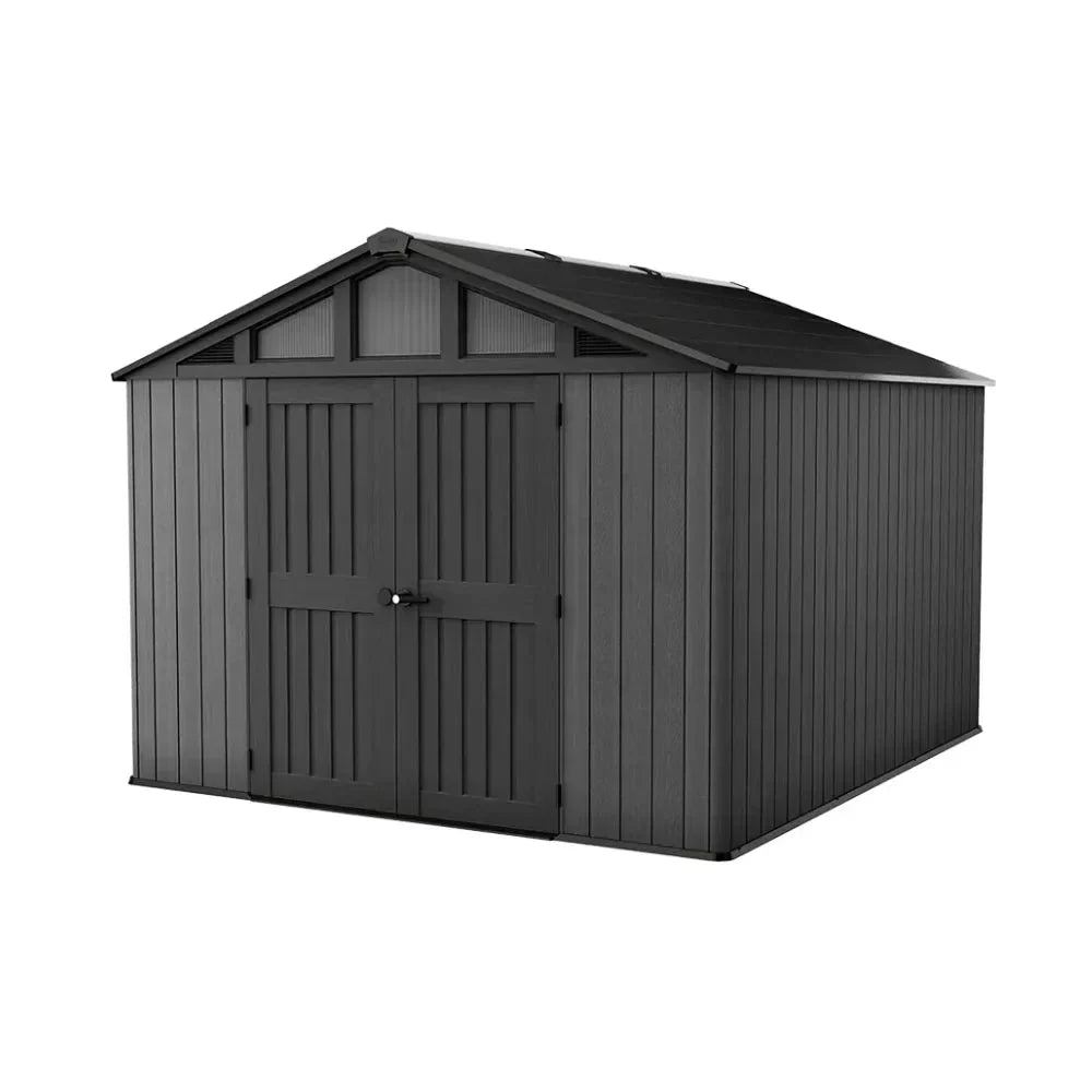 keter-stronghold-10115-ft-graphite-resin-outdoor-storage-shed-4275662 Keter Stronghold 10×11.5 ft Graphite Resin Outdoor Storage Shed - Prioka