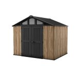 Keter Stronghold 10×8 Resin Storage Shed Oak Brown - Prioka