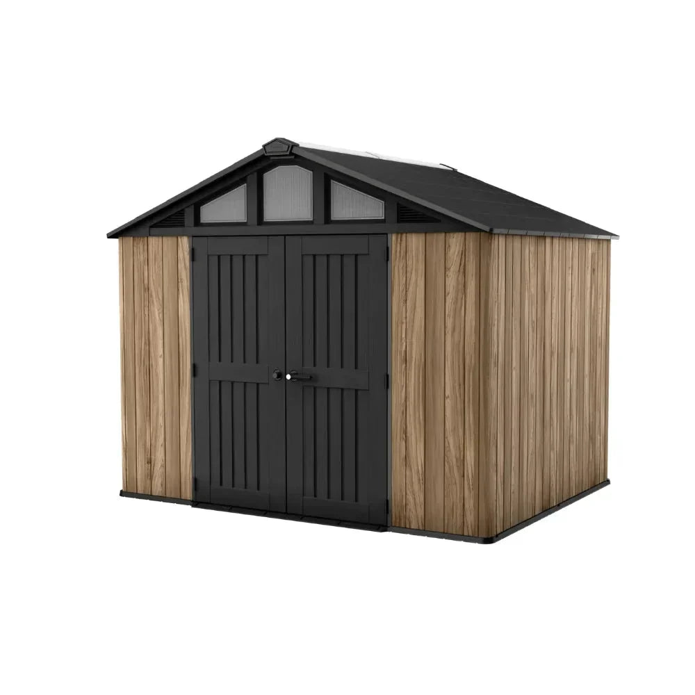keter-stronghold-108-resin-storage-shed-oak-brown-7366306 Keter Stronghold 10×8 Resin Storage Shed Oak Brown - Prioka