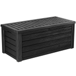 Keter Westwood 150 Gallon Outdoor Storage Bench & Deck Box, Graphite - Prioka