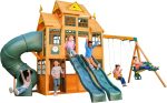 KidKraft Falcon Ridge Wooden Swing Set/Playset - Prioka