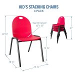 Kid's Stacking Chairs-4 Pack - Image 28