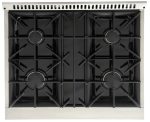 Kucht Professional 30-Inch 4.2 cu. ft. Gas Range with Convection Oven in Titanium - Image 6