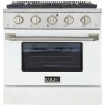 Kucht Professional 30-Inch 4.2 cu. ft. Gas Range with Convection Oven in Titanium - Image 4