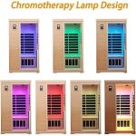 KUNSANA Far infrared sauna room,One person size, Hemlock Wooden Far Infrared Sauna for Home - Image 4
