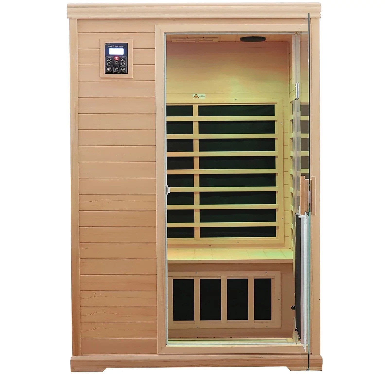 kunsana-far-infrared-sauna-roomone-person-size-hemlock-wooden-far-infrared-sauna-for-home-8845959 KUNSANA Far infrared sauna room,One person size, Hemlock Wooden Far Infrared Sauna for Home - Image 1