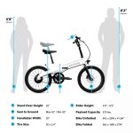 Lectric XP Lite 2.0 Long-Range Foldable Electric Commuter Bike, Arctic White - Image 3
