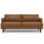 Lennox Leather Sofa – Brown - Image 9