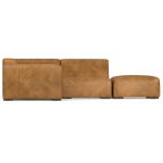 Lennox Leather Sofa with Ottoman – Sienna - Image 5