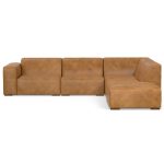 Lennox Leather Sofa with Ottoman – Sienna - Image 8