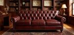 Leopold Leather Sofa - Image 4