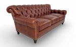 Leopold Leather Sofa - Image 3