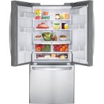 LG LFDS22520S 22 Cu. Ft. Stainless French Door Refrigerator - Image 4