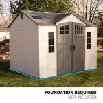 Lifetime 10 ft. x 8 ft. Outdoor Storage Shed, Gray - Image 5