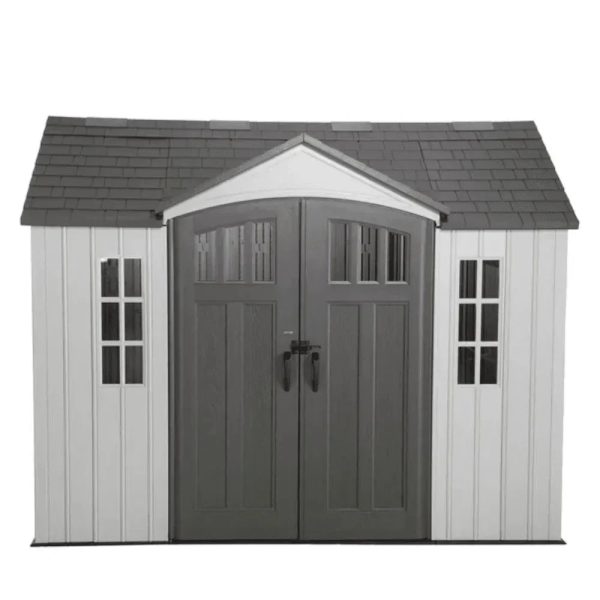 Lifetime 10 ft. x 8 ft. Outdoor Storage Shed, Gray - Prioka