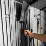 Lifetime 15 ft. x 8 ft. Dual Entry Outdoor Storage Shed, Gray - Image 9